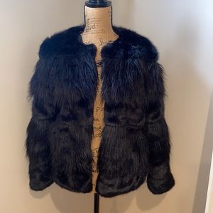 Faux fur coat
